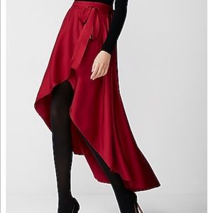 NWT Satin Wrap Maxi Skirt